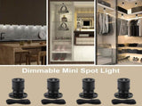 LED Mini Spot Light for Display, Small Spotlight , Miniature Spot Lights for Closet, Artwork, V1192-AZ-W-2854