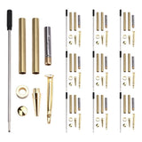 Classroom copper pen flipping kit -10 sets of rotating ballpoint pen production kit with pen core V1366-AZ2-W-14443