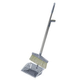 Broom Dustpan Set Cleaning Tool Dust Pan Long Handle Broom Brush Kit for Home Bedroom Gray V1294-YM0710-3117230293911