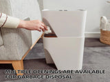 18L Stackable Plastic Kitchen Trash Bin Household Classification Storage Box V1181-HO0243-NEW