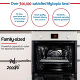 EuroChef 80L Oven Fan Forced Wall Built in Electric Stainless Steel V219-COKOVNEUCA80