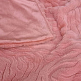 J Elliot Home Rita Dusty Peach Faux Mohair Throw Rug 130 x 160cm V442-IDC-THROW-RITA-PEACH-RE
