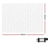 3X6M Christmas Lights Curtain Light 960 LED RGB Remote Jingle Jollys XMAS-CUR600-6M-WARM-MC