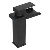 G1/2 Cold Hot Mixer Water Tap Black Faucet with Long Handle for Bathroom Hotel Homestay V1294-YM0710-3112210077111