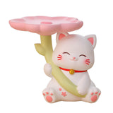 Cat Statue Storage Tray Resin Stable Base Multi Function Cute Cat Sculpture Table Decoration for V1294-YM0901-3115230050111