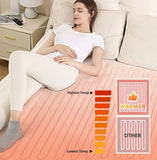 Heated Blanket Electric Throw,4 Heat Settings & 8H Auto Shut-Off Double Helix Fast Heating Electric V1107-742-24111-WHT2