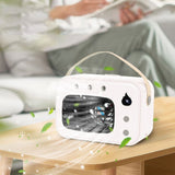 Quiet Portable Water-Cooled Fan 8.66x3.74x6.3In, 3Speed Wind, Desktop Air Cooler for Home Dorm Desk V1369-AZ3-W-10439
