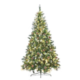 Christabelle 2.4m Pre Lit LED Christmas Tree with Pine Cones CMT-JFA-240-LED