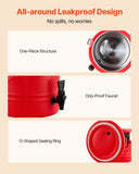 VEVOR Insulated Beverage Dispenser for Hot and Cold Drinks 2.2 Gal/8L Cooler Jug V952-YLHLQQYXKHS2T3EE9001V0