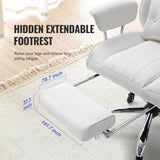 Reclining Office Chair with Footrest, Heavy Duty PU Leather Wide Office Chair, Big and Tall V952-LBYZXKPGDJT0U1Z5NV0