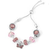 5 pcs Bracelet - Adjustable Cubic Ball Bracelet - Crystal Slider Bracelet for Women - Bracelet V1369-AZ3-W-04231