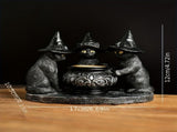 Halloween Witch Cat Sculpture Figurine V1142-LP601099629059501