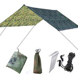 Camping Waterproof Tarpaulin Portable Ripstop Rain Tarp Sunshade for Hiking Picnic, 300 x 290cm V1237-ZY-522-0020