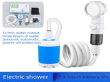 Portable Electric Outdoor Shower Kit Handheld Battery-Powered Shower Head Set for Camping, V888-ELOSUNG44637