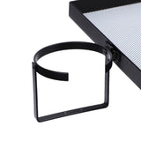 Bedside Shelf with Cup Holder Carbon Steel Bunk Bed Tray Clip On Nightstand with Hooks for College V1294-YM0901-3117250130611