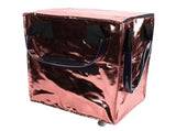 Grocery Bag On Wheels Collapsible Shopping Grocery Bag with Wheels for Laundry Camping Moving Rose V1294-YM0901-3117250215312