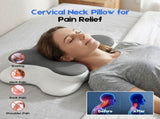 Cervical Pillow with Memory Foam, Ergonomic Contour Neck Support, 2-in-1 Dual Height, Pressure V1181-AGHOMEPILLOW
