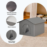 1 Pack Waterproof Insulated Outdoor Cat House for Homeless Cats and Small Animals, 42 x 42 x 42cm, V1188-MS-325-0051