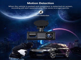 2Inch Screen WiFi TripleChannel Car Driving Recorder Front Inside Rear Lens 32G Memory Card HD V1221-XM-LB8496-GM262