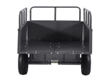 Garden Utility Trailer, 17 Cu. Ft & 272 kg Capacity, ATV UTV Hauling Trailer, Tow Behind Steel Dump V952-HYTCHSTPK17CFT3NV001V0