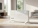 Pronti Glass Panel Convection Heater with Remote Control LED Display White HEA-GPL-E20-WH