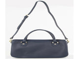 Morrissey Italian Womens Structured Leather Handbag Ladies Bag - Navy V563-MO-3159-NAVY