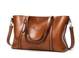 Elegant PU Leather Tote Bag with Detachable Strap - Brown V888-ELOSUNG15329