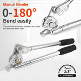 Manual Tube Bender Tool with Dual Long Handles and Angle Scale for Copper Aluminum Thin Steel and V1341-ZY-TX5BNKQ7-B
