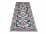 Artiss 60 x 300 cm Washable Runner Area Rug No Hard Glue Quilt-Like Soft for Home Decor, 0.5cm FLR-4857-60X300-BL