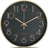 12 Inch Silent Non Ticking Wall Clock Modern Battery Operated Wall Clock Easy To Read Decor For V1188-MS-227-2122
