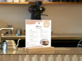 Menu Card Holder A4 - Photo Frame with Wooden Base - Table Stand - Brochure Holder - Acrylic Stand V1189-WXF-260203-00536