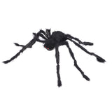 Halloween Spider Decoration Black Hairy Spider with Purple Lighted Eyes Legs for Yard Party Haunted V1294-YM0901-3115230085213