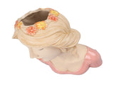 Modern Ceramic Face Vases Decorative Modern Style Shy Girl Flower Lady Head Vase for Unisex Plants V1294-YM0706-3115230067213