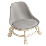 Kids Low Rolling Stool with Backrest Low Height Roller Stool with Universal Wheels Low Roller Seat V1294-YM0901-3116230019611