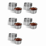 30Pcs 2 Oz Stainless Steel Dipping Sauce Cup, Mini Dip Bowls, Reusable Metal Condiment Cups V1369-AZ3-W-11534