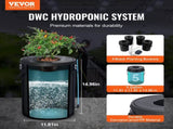 DWC Hydroponics Grow, Hydroponic Growing, Deep Water Culture 5-Gallon 4 Buckets, DWC V952-SSSPXTYX4110VW1XKV3