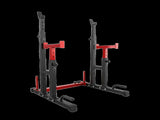 Centra Adjustable Squat Rack Barbell Stand Press Dip Station Home Gym 250KG SP1095-BK-AU