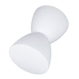 Modern Hourglass Shaped Stool Round End Table Stool for Shoe Changing Home Use 43x30cm White V1294-YM0901-3116240003611