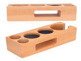 Wood Coffee Filter Tamper Holder Multifunction Wooden Coffee Tamper Mat for 2.3in Coffee Machine V1294-YM0523-3113220079511