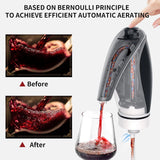Electric Wine Aerator Pourer Rechargeable 3-In-1 Wine Decanter Dispenser Preserver Penguin Shape V1188-MS-227-2211