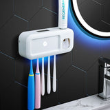 White Smart UV Sterilization Set, No-Drilling Wall-Mounted Organizer & Electric V1221-XM-YSXDQ-001