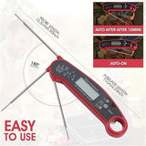 Meat Thermometer Digital for Cooking Food. Waterproof & Instant Read for Kitchen Baking, BBQ. with V1192-AZ-W-2516