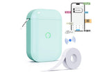 Wireless Bluetooth Label Maker Machine with Label Tape Mini Sticker Maker-Green V1263-JX-6378