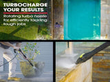 JET-USA RX540 Electric High Pressure Washer, 2800PSI 2 Nozzles, Brush Head, Deck Cleaner, Detergent V219-PRWELEJT40SA