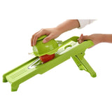 5 in 1 Fruit Vegetable Slicer Premium Vegetable Chopper V Shaped Grater Green V1369-AZ3-W-21209