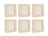 12pcs Wooden Photo Frame 7.5 X 5.5in Decorative DIY Wood Picture Frame Craft Kit for Painting Arts V1294-YM0901-3115240043211