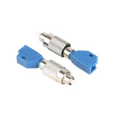 5Pcs Visual Fault Locator Fiber Adapter, Fiber Optic Connector, Single Mode 9/125um FC Male to LC V1192-AZ-W-3003