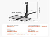 Hitch Deer Hoist with Lifting System Platform, 300 lbs Load Capacity, Game Hoist Winch Lift with V952-PTSLSHL300LBWVV3H001V0