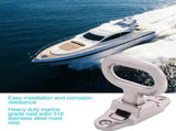Stainless Steel Folding Mast Step Marine Boat Yacht Car RV Transom Step Fold Out Step step surface V1192-AZ-W-9932