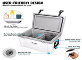 Insulated Portable Cooler, 49 L, Holds 50 Cans, Retention Hard Cooler with Heavy Duty Handle, V952-BXSYLQQZS55QTAYNBV0